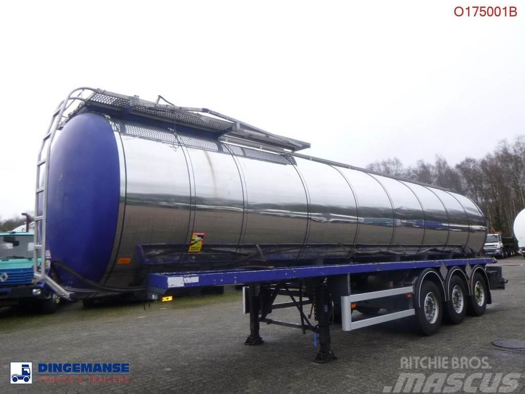 EKW Heavy oil tank inox 32.6 m3 / 1 comp Semirimorchi cisterna
