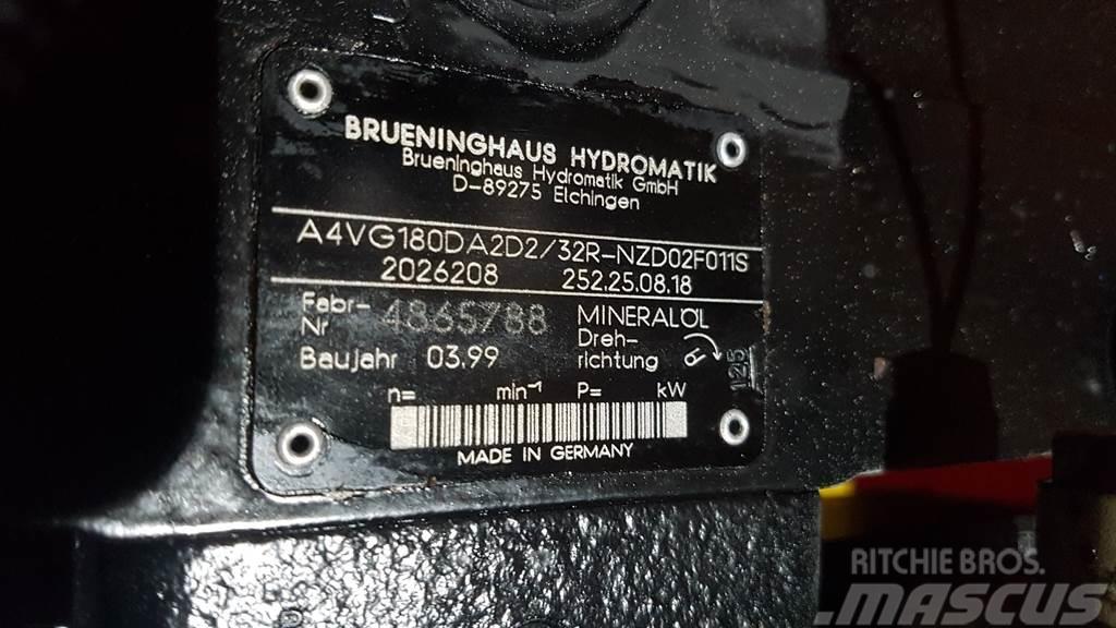 Brueninghaus Hydromatik A4VG180DA2D2/32R - Drive pump/Fahrpumpe/Rijpomp Componenti idrauliche
