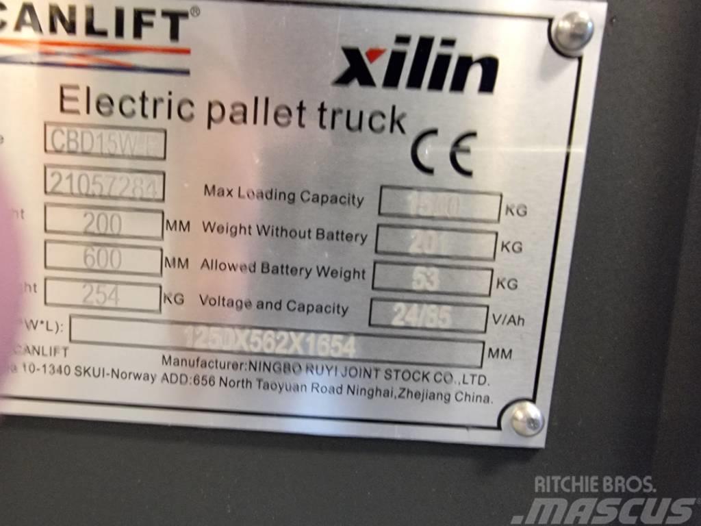 Xilin CBD15W-E -1,5 tonns palletruck med vekt (PÅ LAGER) Transpallet manuale