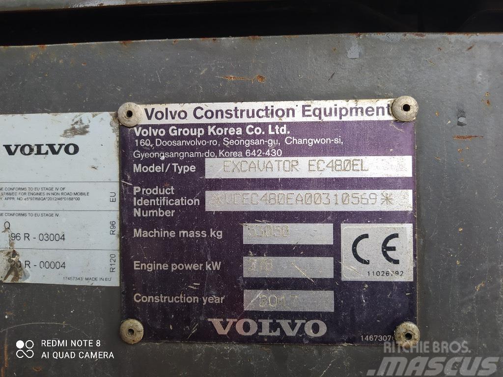 Volvo EC 480 E L ME Escavatori cingolati