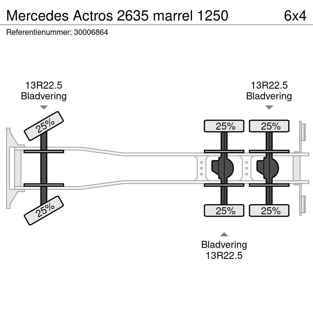 Mercedes-Benz Actros 2635 marrel 1250 Autogru