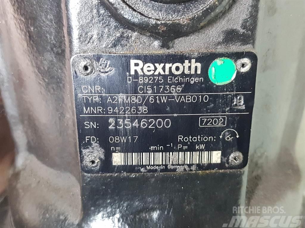 Manitou 160ATJ-CI517366-Rexroth A2FM80/61W-Drive motor Componenti idrauliche