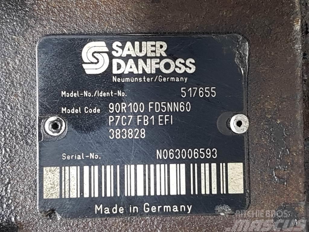 Sauer Danfoss 90R100FD5NN60P7C7-517655-Drive pump/Fahrpumpe Componenti idrauliche