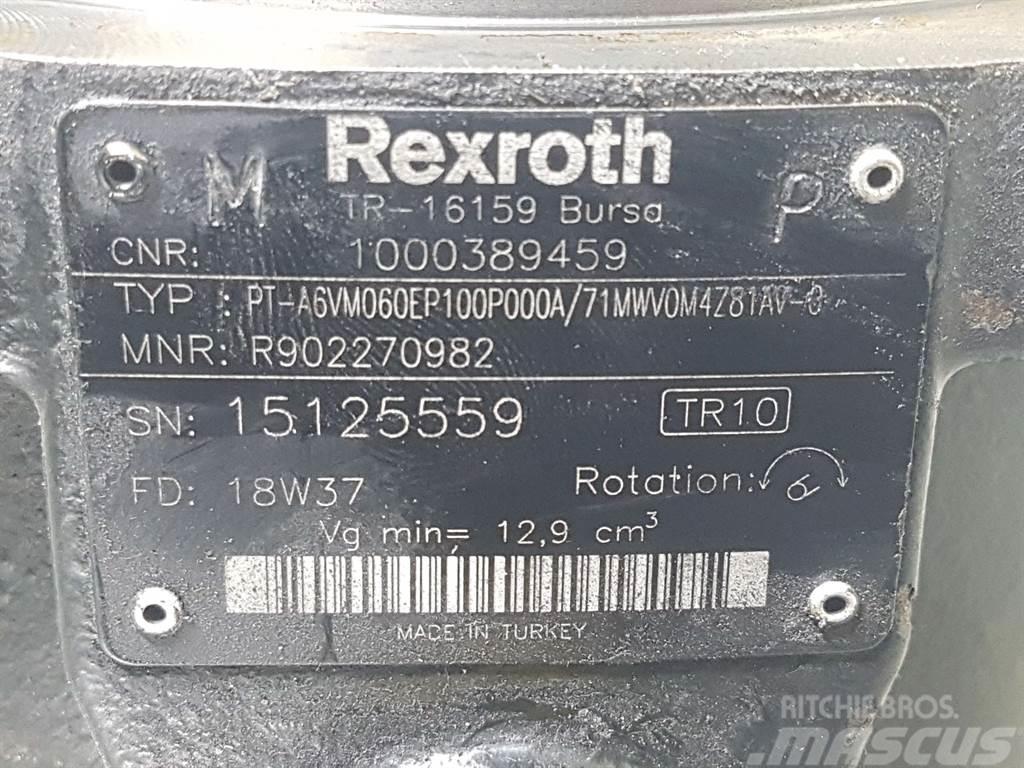 Wacker Neuson 1000389459-Rexroth A6VM060EP100-Drive motor Componenti idrauliche
