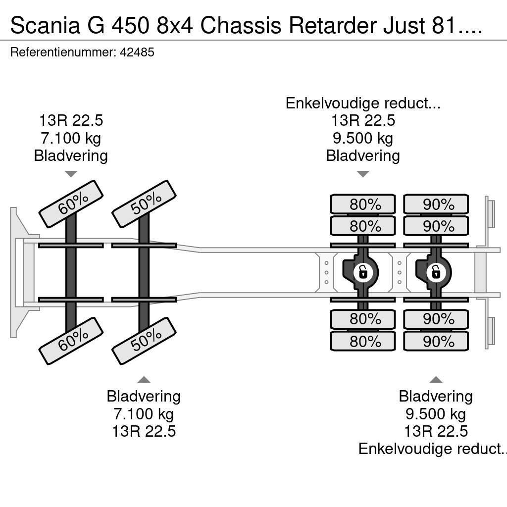 Scania G 450 8x4 Chassis Retarder Just 81.865 km! Autocabinati