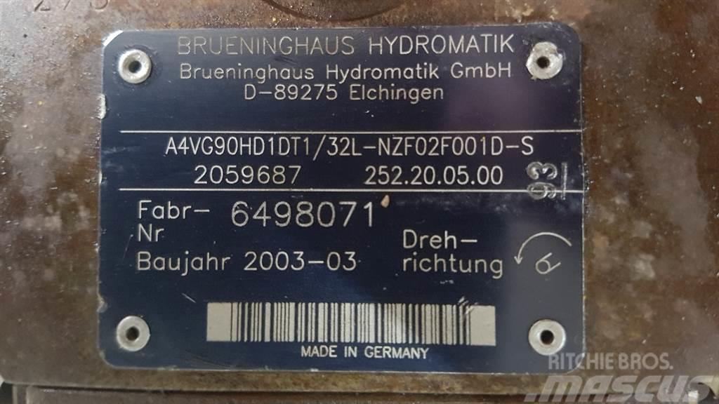 Brueninghaus Hydromatik A4VG90HD1DT1/32L - Drive pump/Fahrpumpe/Rijpomp Componenti idrauliche