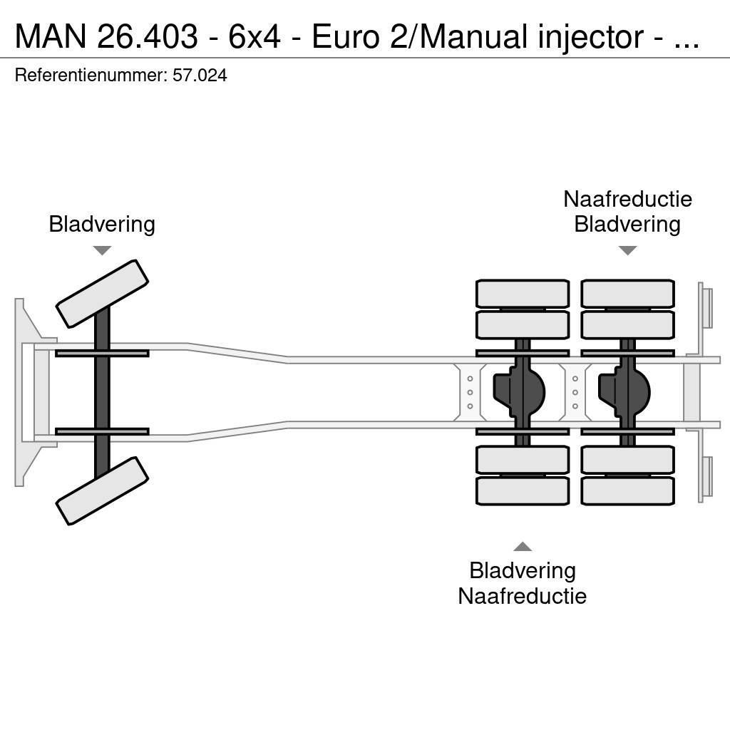 MAN 26.403 - 6x4 - Euro 2/Manual injector - 57.024 Camion ribaltabili