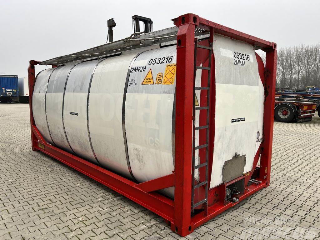Van Hool 20FT, 24.900L, 2 comp.(7.500L + / 17.400L), UN POR Containers cisterna