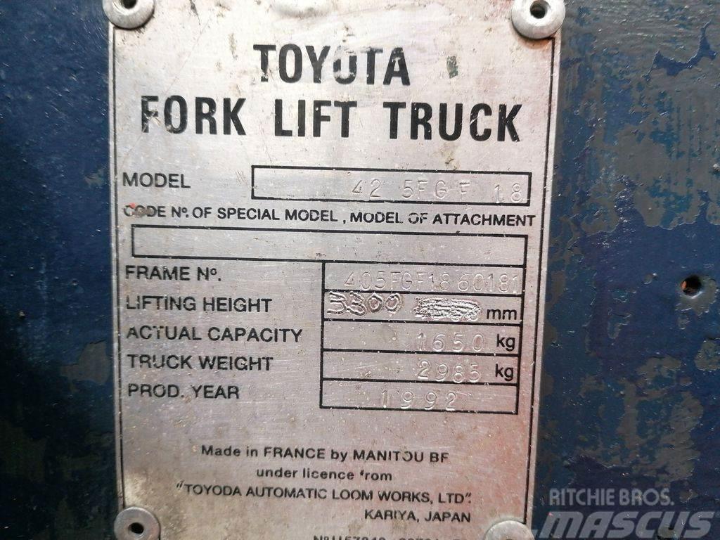 Toyota 42-5FGF18 Carrelli elevatori GPL