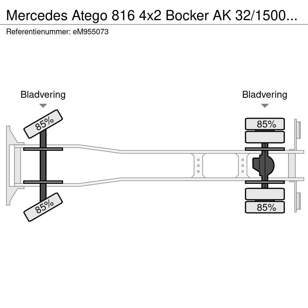 Mercedes-Benz Atego 816 4x2 Bocker AK 32/1500 SPS crane Gru per tutti i terreni
