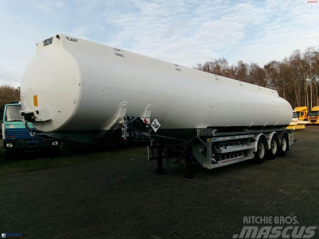 LAG Fuel tank alu 45.2 m3 / 6 comp + pump Semirimorchi cisterna