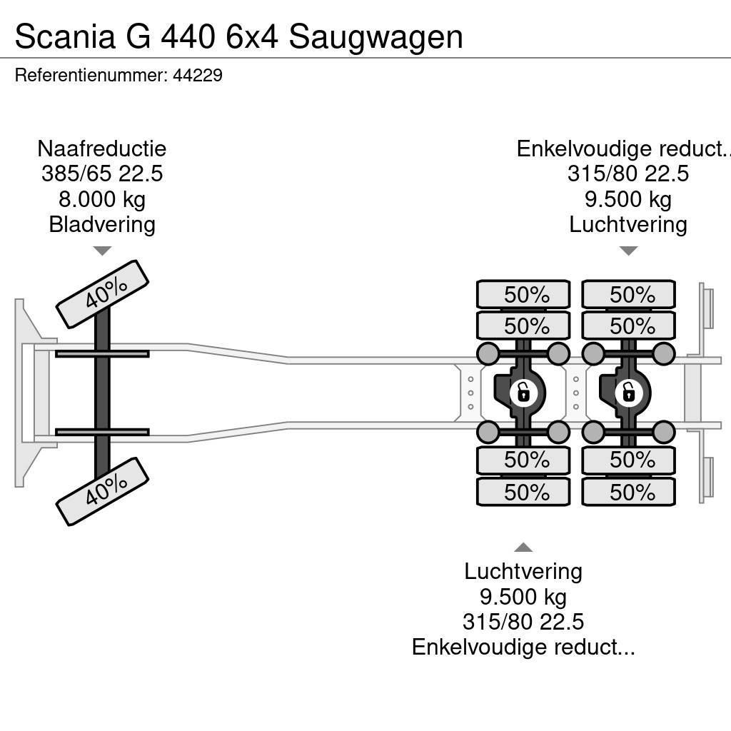 Scania G 440 6x4 Saugwagen Camion autospurgo