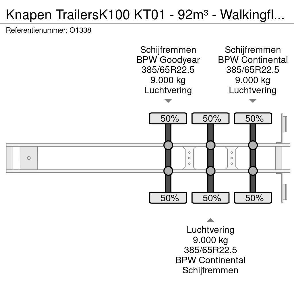 Knapen Trailers K100 KT01 - 92m³ - Walkingfloor - Gegalva Semirimorchi con piano mobile