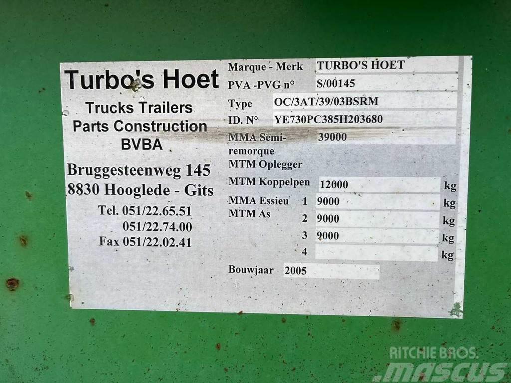  TURBO'S HOET 0C/3AT Semirimorchi portacontainer