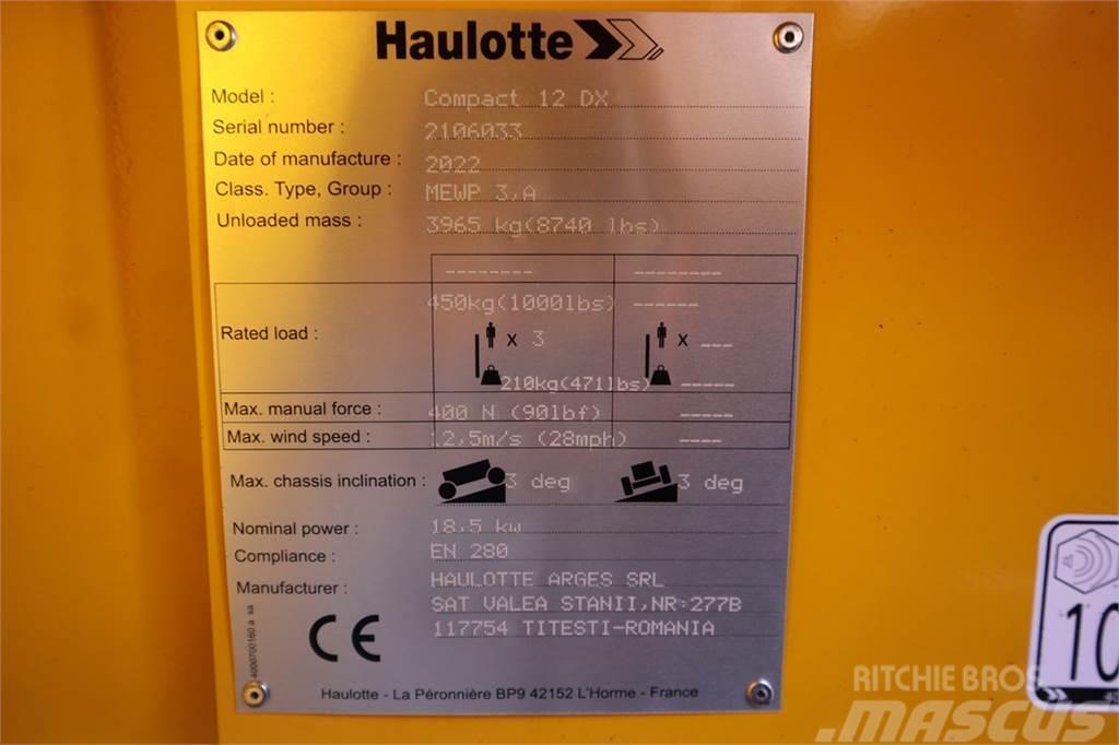 Haulotte Compact 12DX Valid Inspection, *Guarantee! Diesel, Piattaforme a pantografo