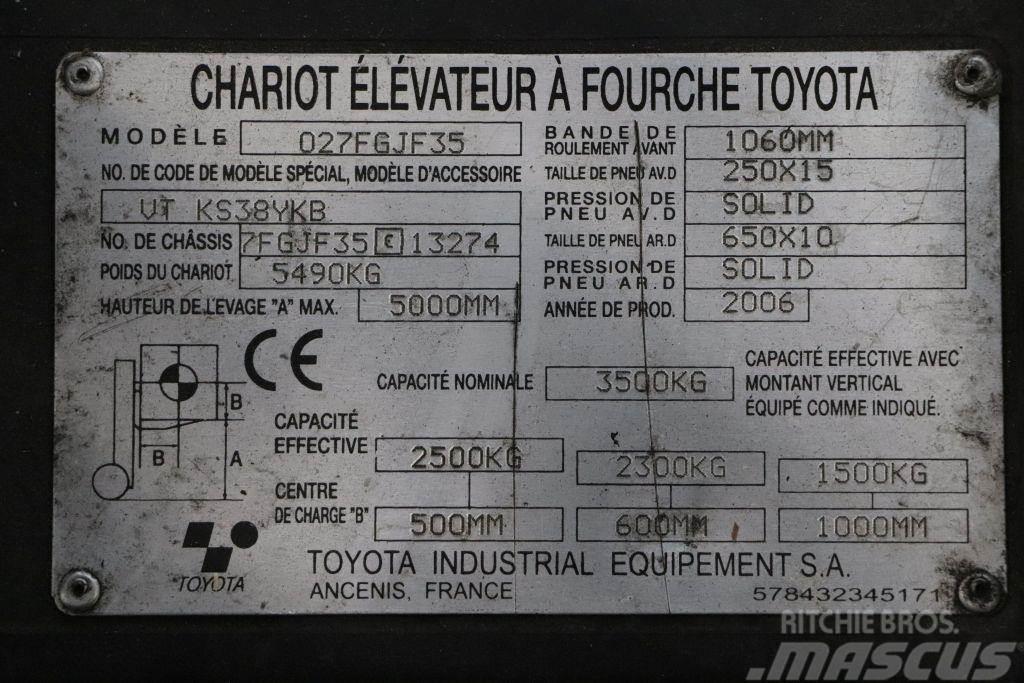 Toyota 02-7FGJF35 Carrelli elevatori GPL
