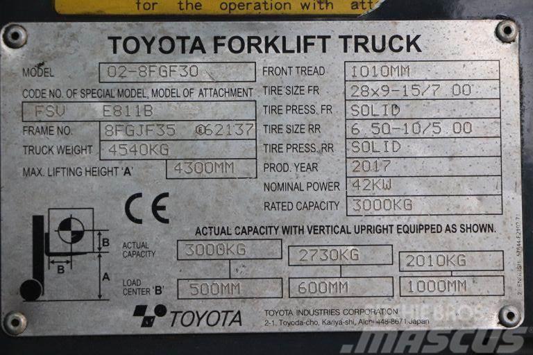 Toyota 02-8FGF30 Carrelli elevatori GPL