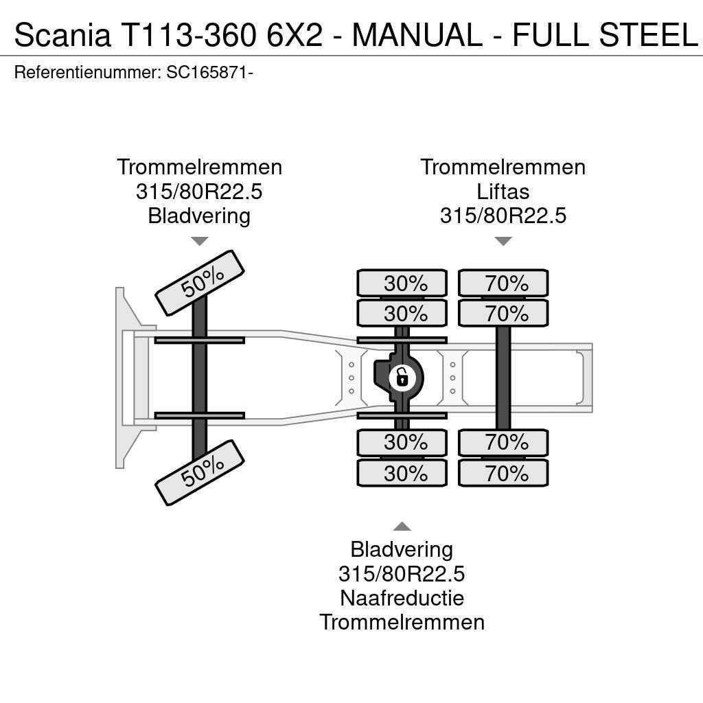 Scania T113-360 6X2 - MANUAL - FULL STEEL Motrici e Trattori Stradali