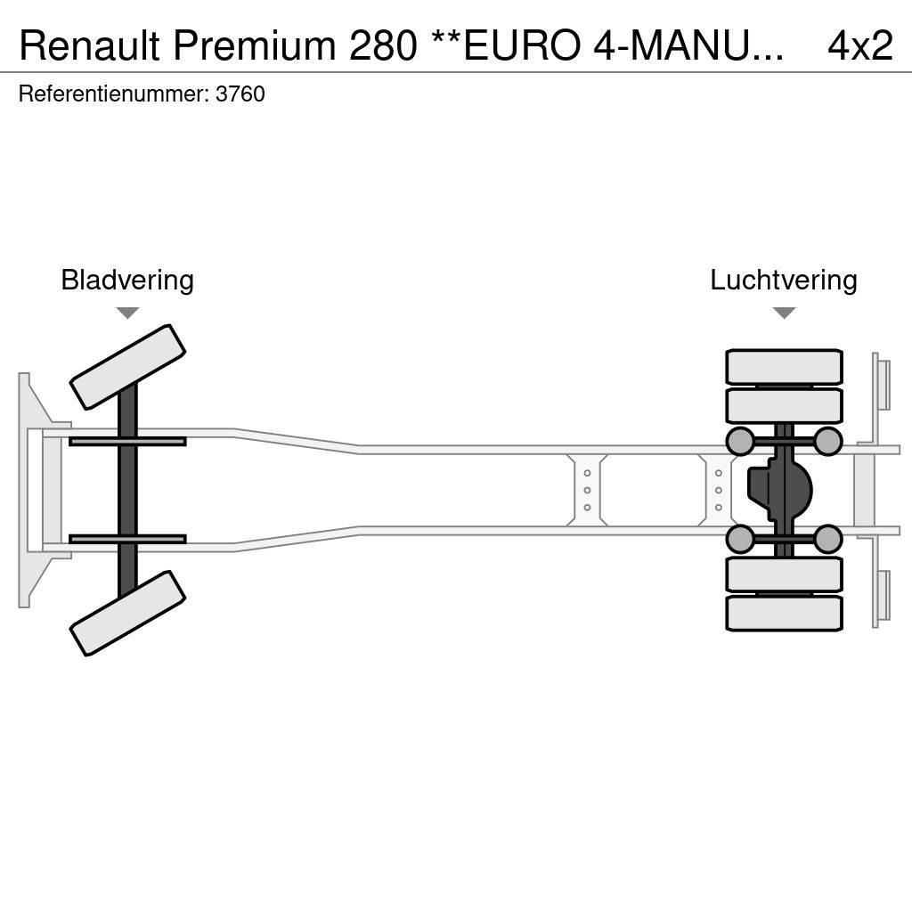 Renault Premium 280 **EURO 4-MANUAL GEARBOX** Camion con sponde ribaltabili