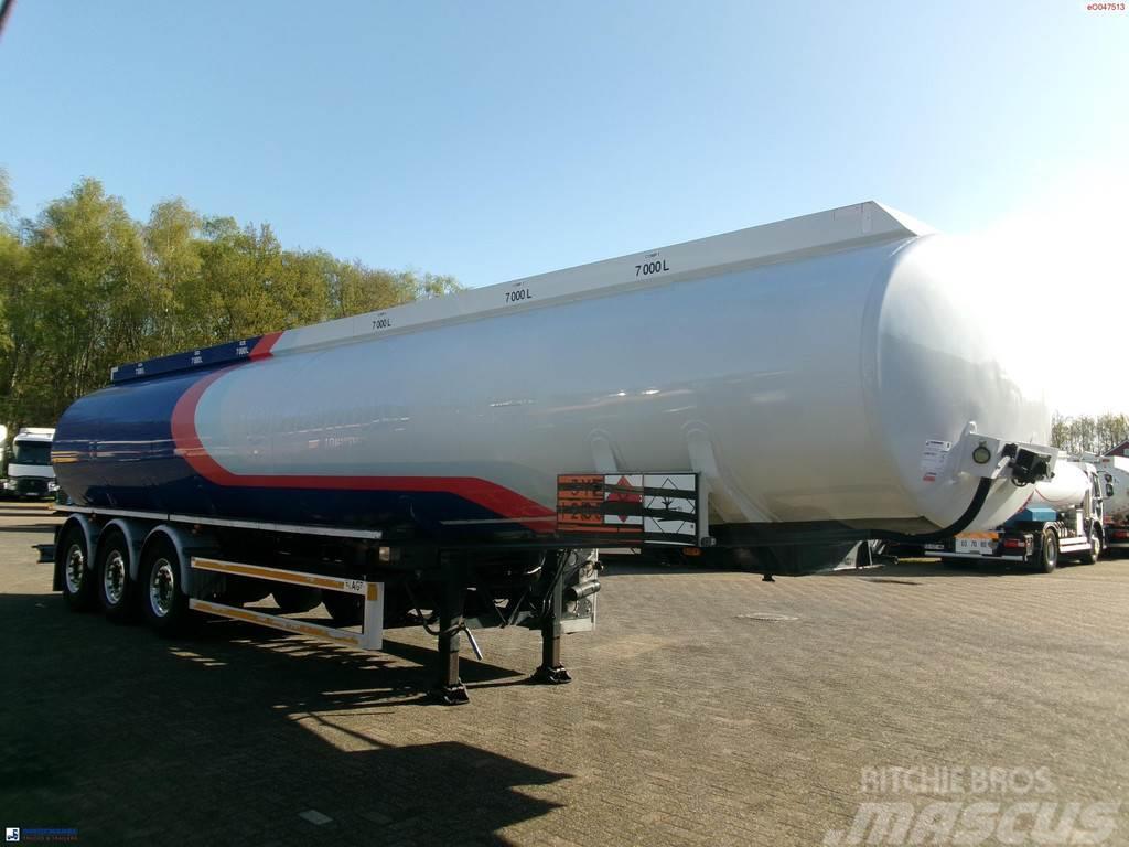 LAG Fuel tank alu 44.5 m3 / 6 comp + pump Semirimorchi cisterna