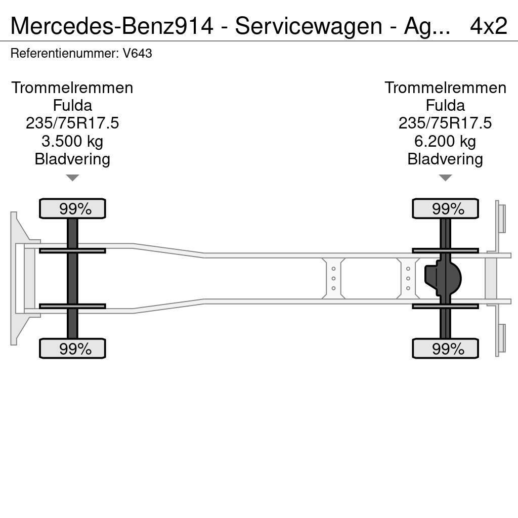Mercedes-Benz 914 - Servicewagen - Agregaat 440 uur - 31.565km - Camion Pompieri