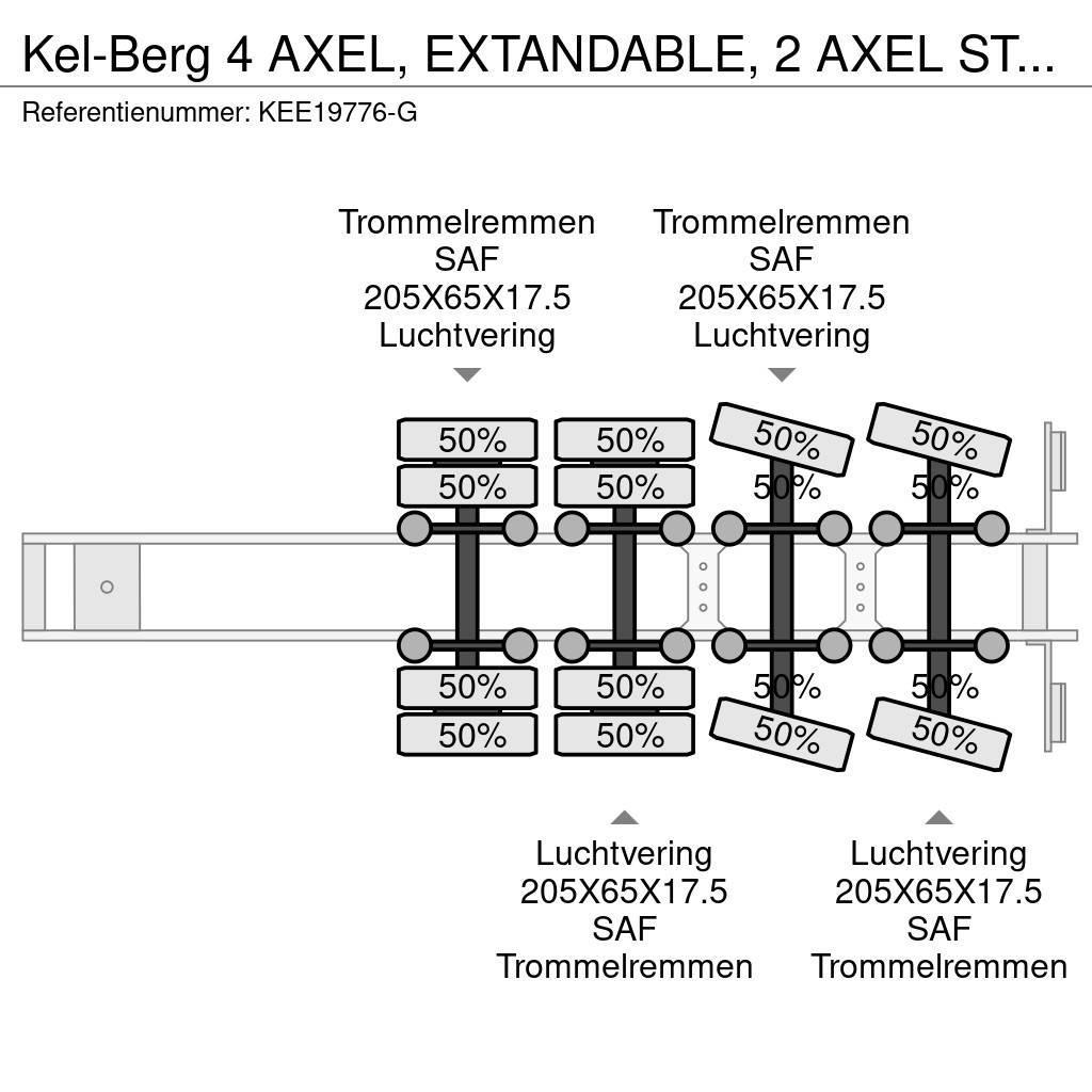 Kel-Berg 4 AXEL, EXTANDABLE, 2 AXEL STEERING Semirimorchi Ribassati