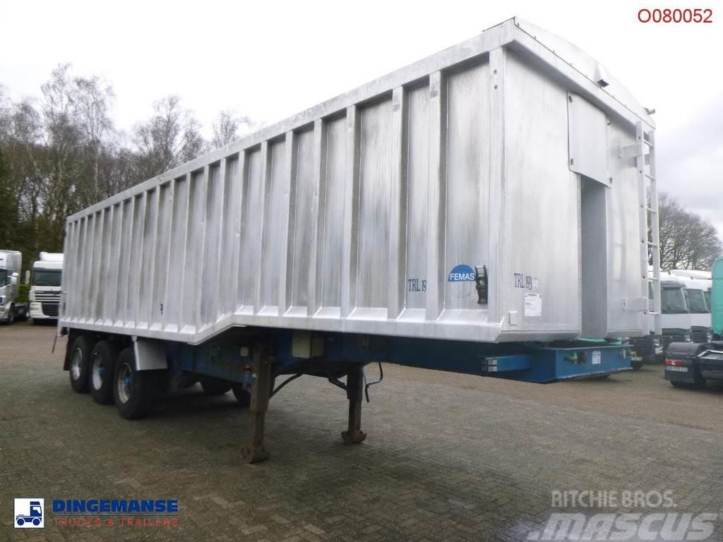 United TRAILERS Tipper trailer alu 52 m3 + tarpaulin Semirimorchi a cassone ribaltabile