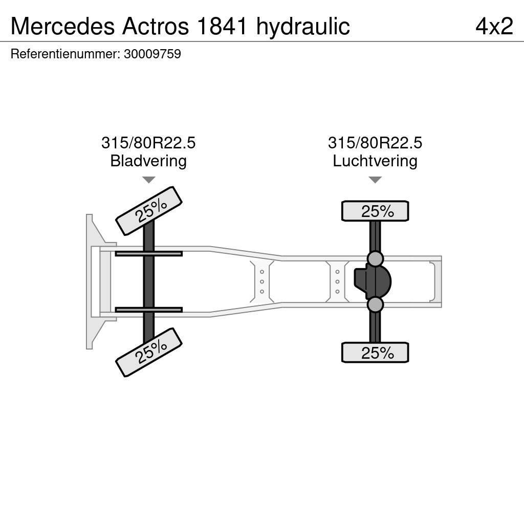 Mercedes-Benz Actros 1841 hydraulic Motrici e Trattori Stradali