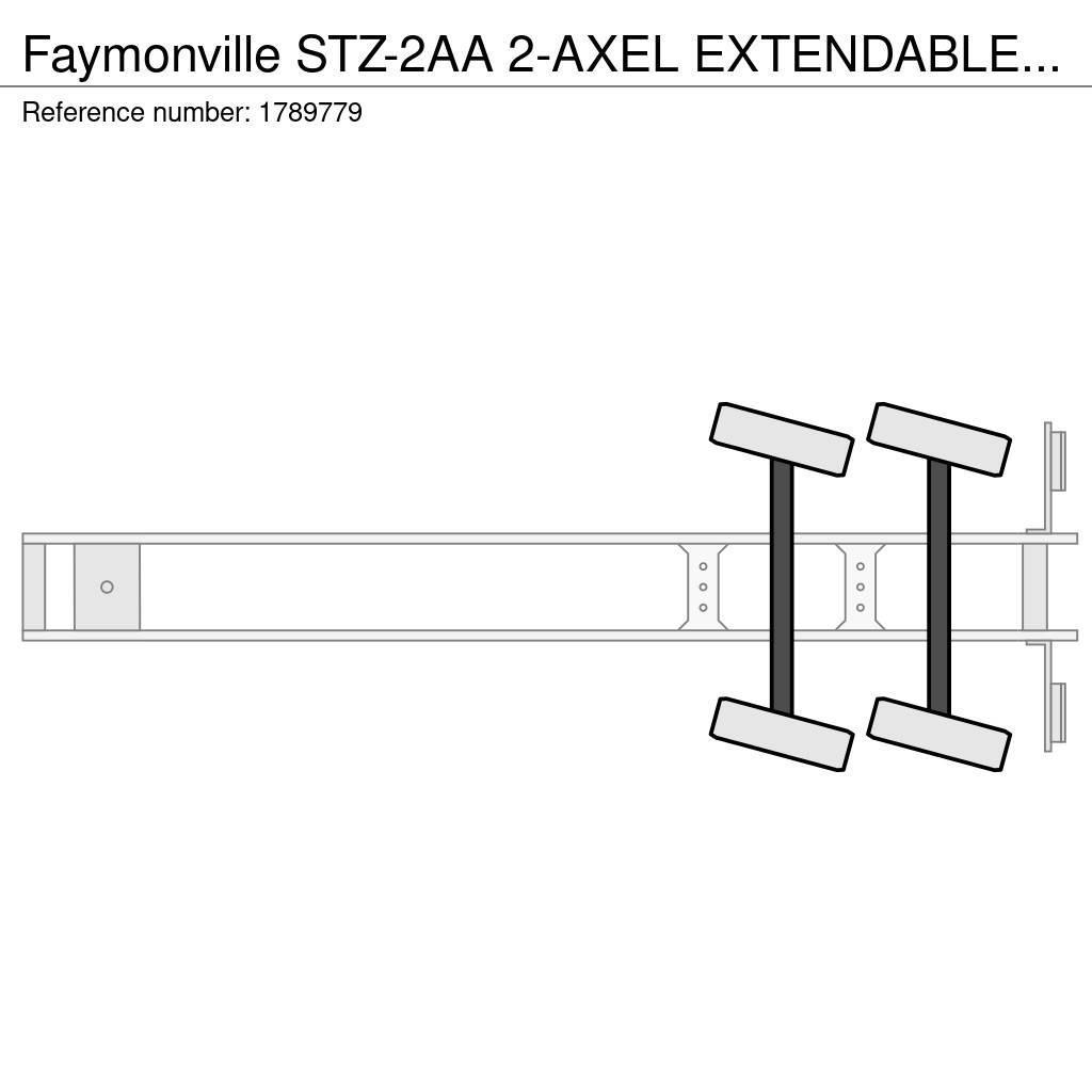 Faymonville STZ-2AA 2-AXEL EXTENDABLE SEMI DIEPLADER/TIEFLADER Semirimorchi Ribassati