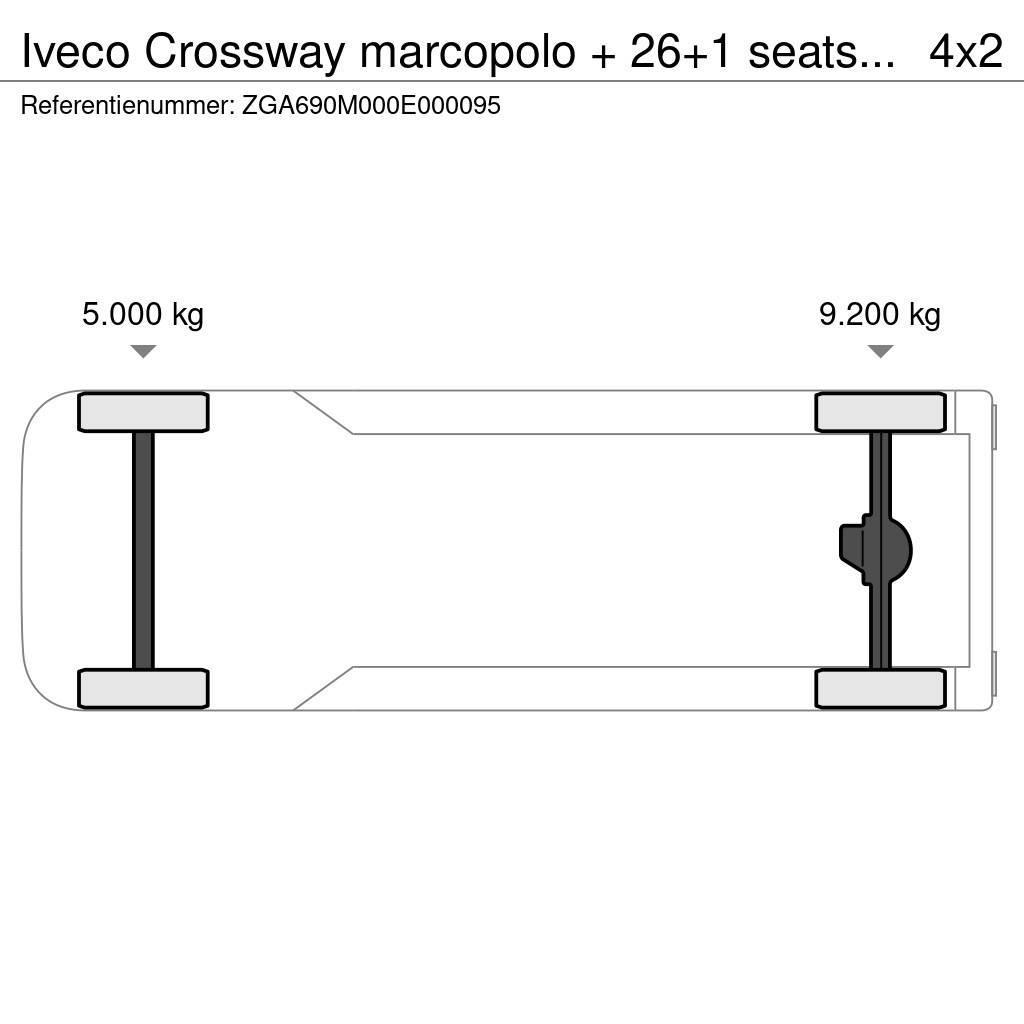 Iveco Crossway marcopolo + 26+1 seats TUV 10-24! FULL OP Autobus da turismo