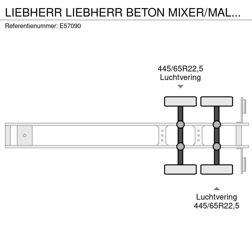 Liebherr BETON MIXER/MALAXEUR/MISCHER 10M3+MOTOR/M Altri semirimorchi