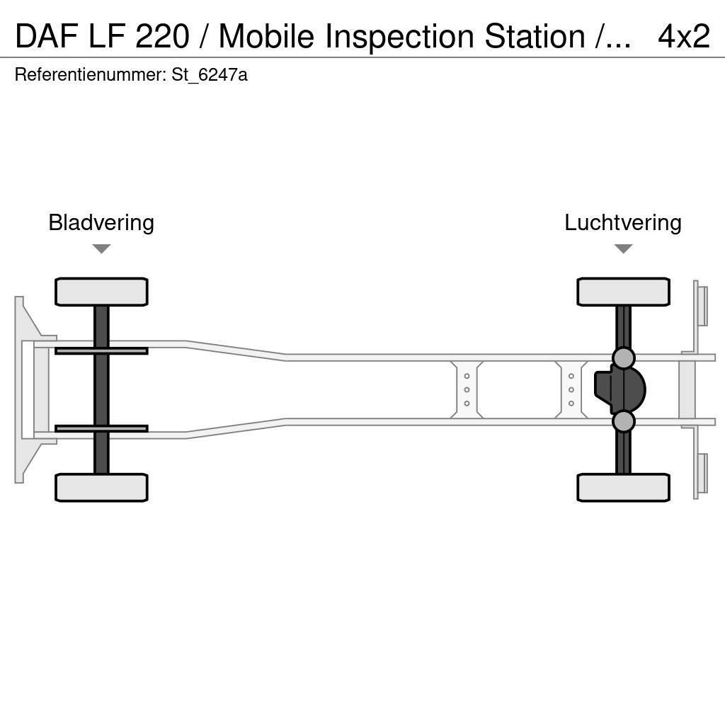 DAF LF 220 / Mobile Inspection Station / APK / TUV / M Camion con sponde ribaltabili