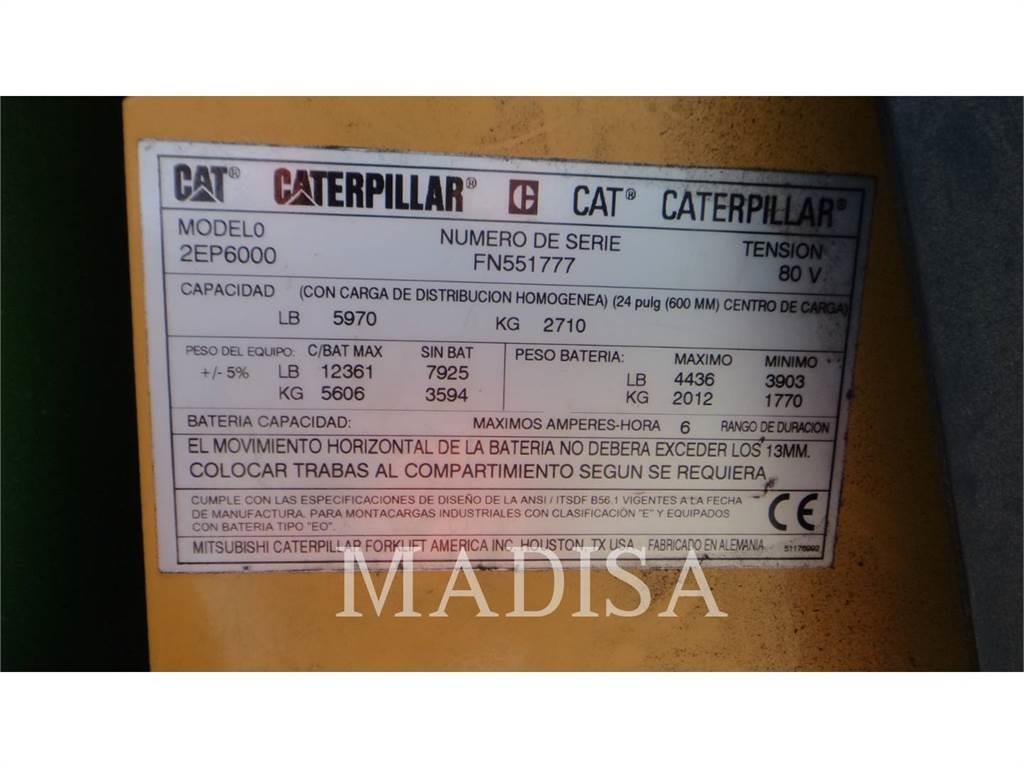 CAT LIFT TRUCKS 2EP6000 Carrelli elevatori elettrici