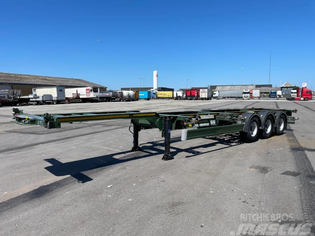 Kässbohrer Multi 3 axle High Cub Container Chassis 20/30/40" Semirimorchi portacontainer
