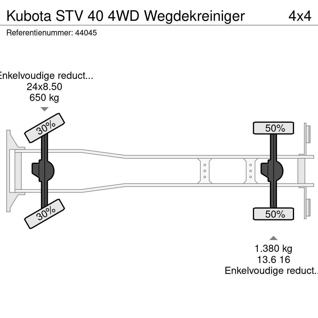 Kubota STV 40 4WD Wegdekreiniger Autocarro spazzatrice
