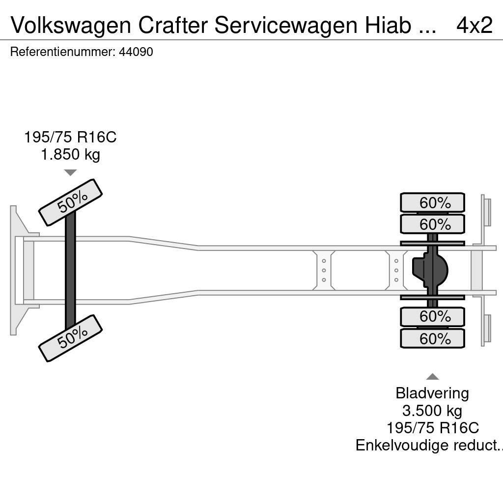 Volkswagen Crafter Servicewagen Hiab 1,3 Tonmeter laadkraan J Gru per tutti i terreni