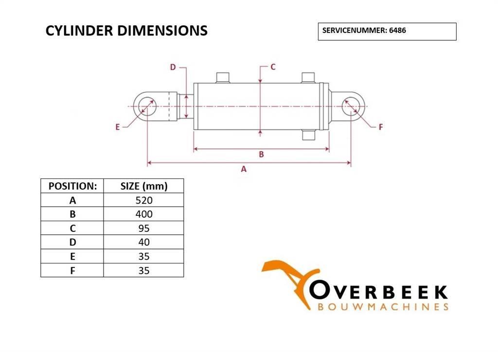 Wacker Neuson DW90-1000372053-Swivel cylinder/Schwenkzylinder Componenti idrauliche