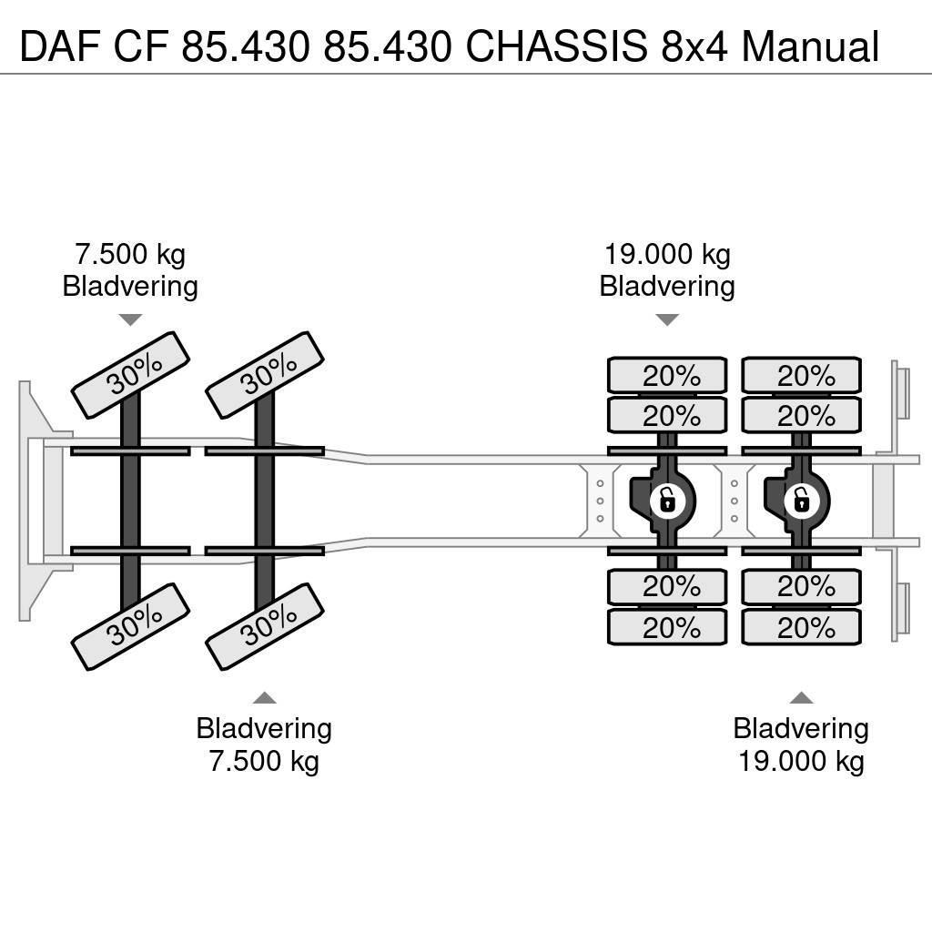 DAF CF 85.430 85.430 CHASSIS 8x4 Manual Autocabinati