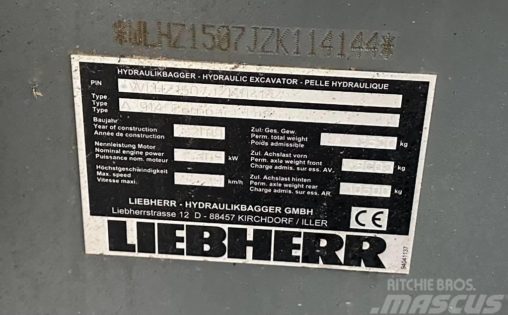 Liebherr A 914 Compact Escavatori gommati