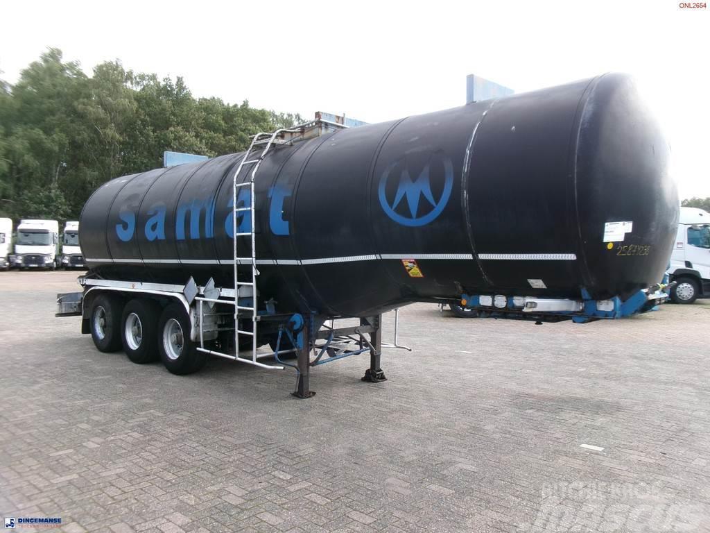Fruehauf Bitumen tank inox 31 m3 / 1 comp + mixer & engine Semirimorchi cisterna