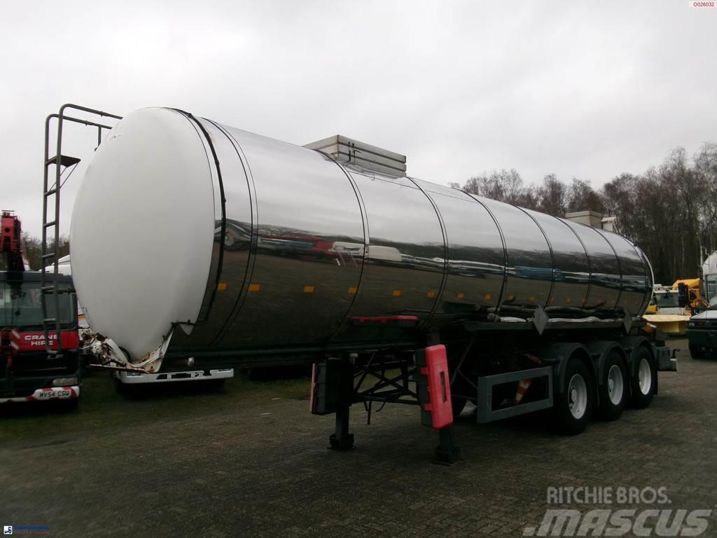 Metalovouga Bitumen / heavy oil tank inox 26.9 m3 / 1 comp Semirimorchi cisterna