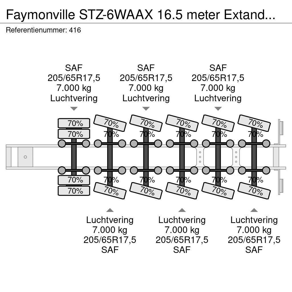 Faymonville STZ-6WAAX 16.5 meter Extandable Powersteering Germ Semirimorchi Ribassati