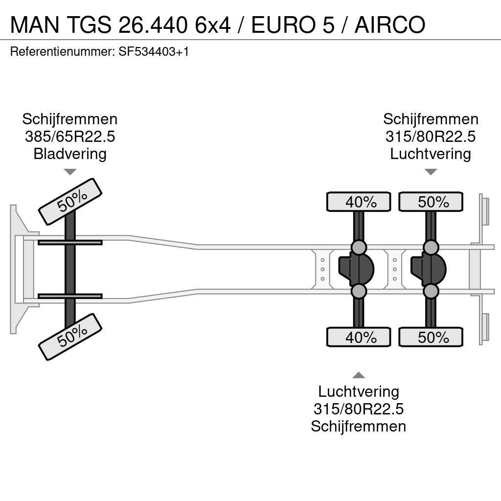 MAN TGS 26.440 6x4 / EURO 5 / AIRCO Autocabinati