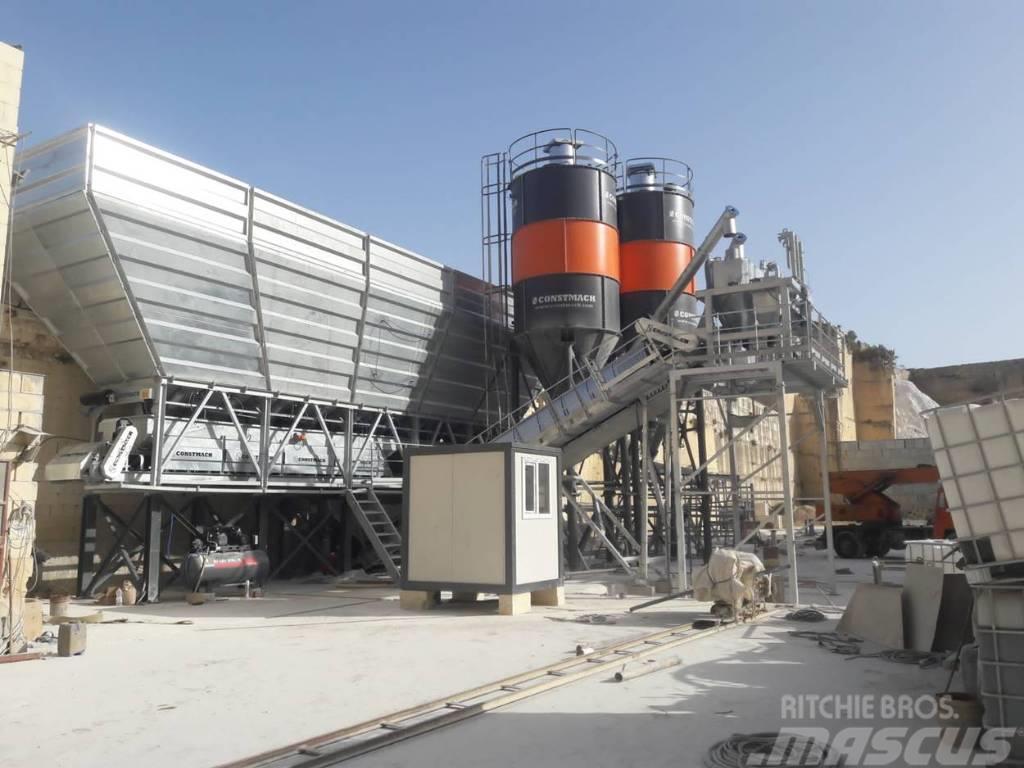 Constmach 100 M3/H Dry Type Concrete Batching Plant Impianti di betonaggio