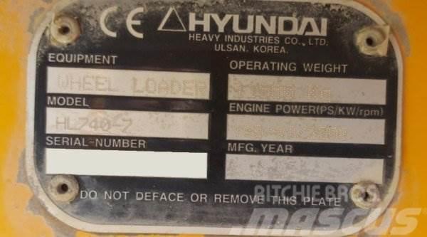 Hyundai HL 740-7 Pale gommate