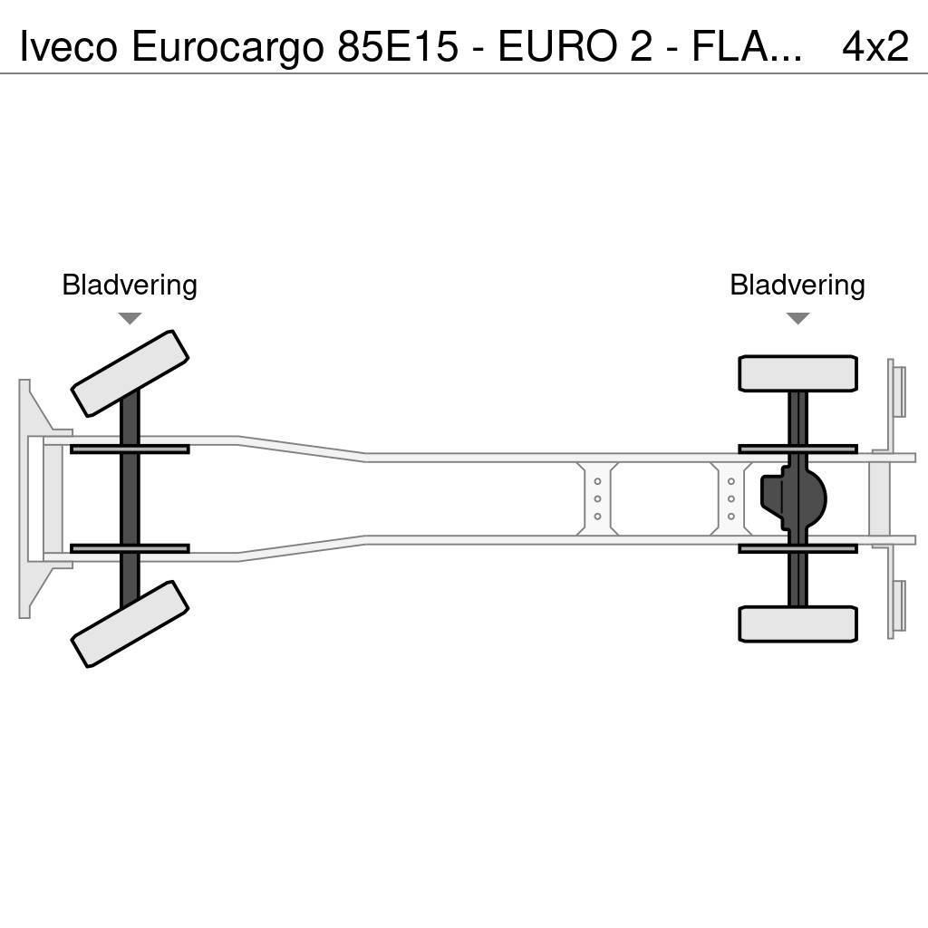 Iveco Eurocargo 85E15 - EURO 2 - FLATBED Camion con sponde ribaltabili