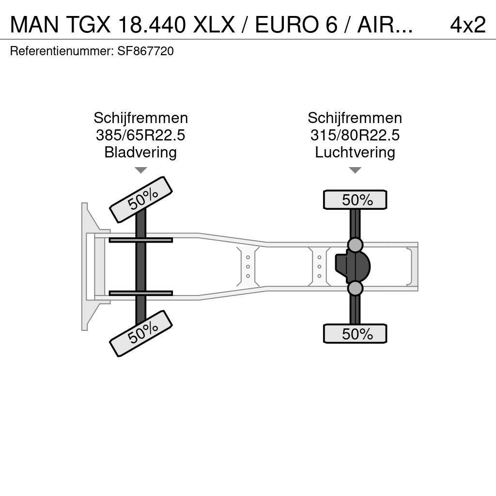 MAN TGX 18.440 XLX / EURO 6 / AIRCO / PTO Motrici e Trattori Stradali
