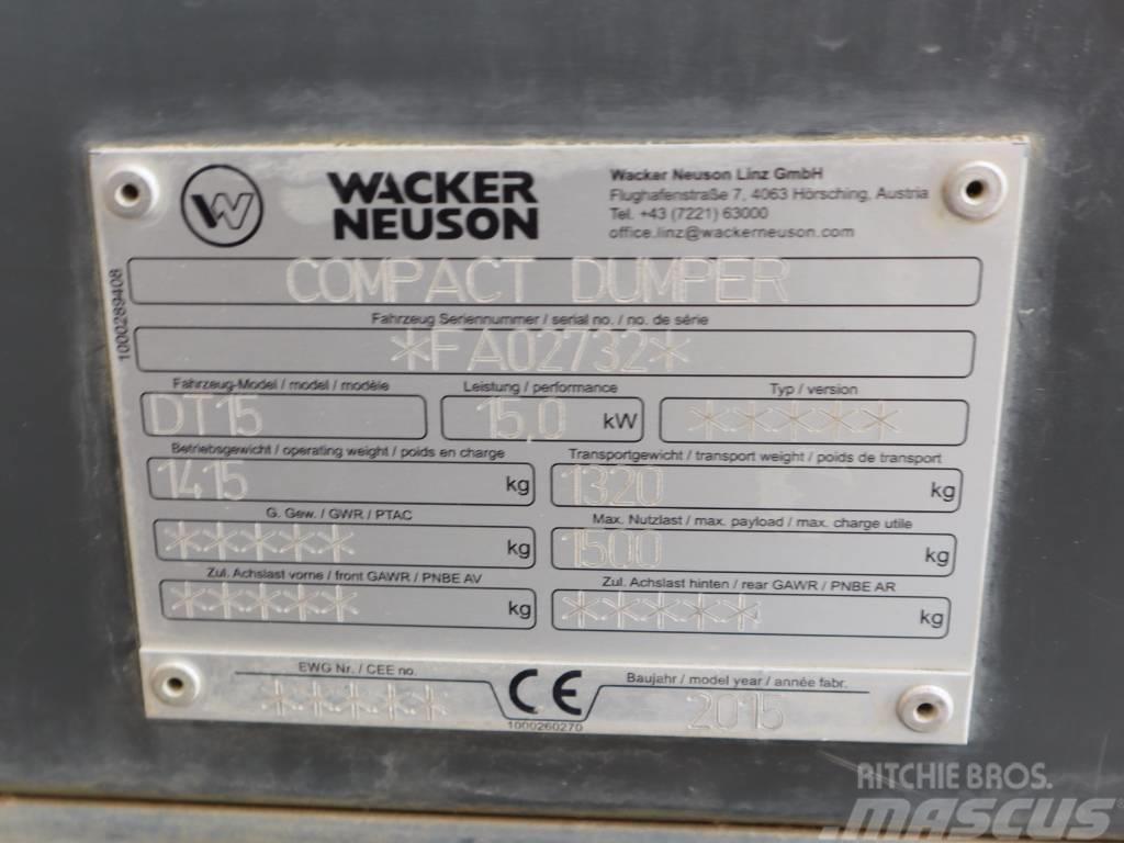 Wacker Neuson DT 15 Dumper cingolati
