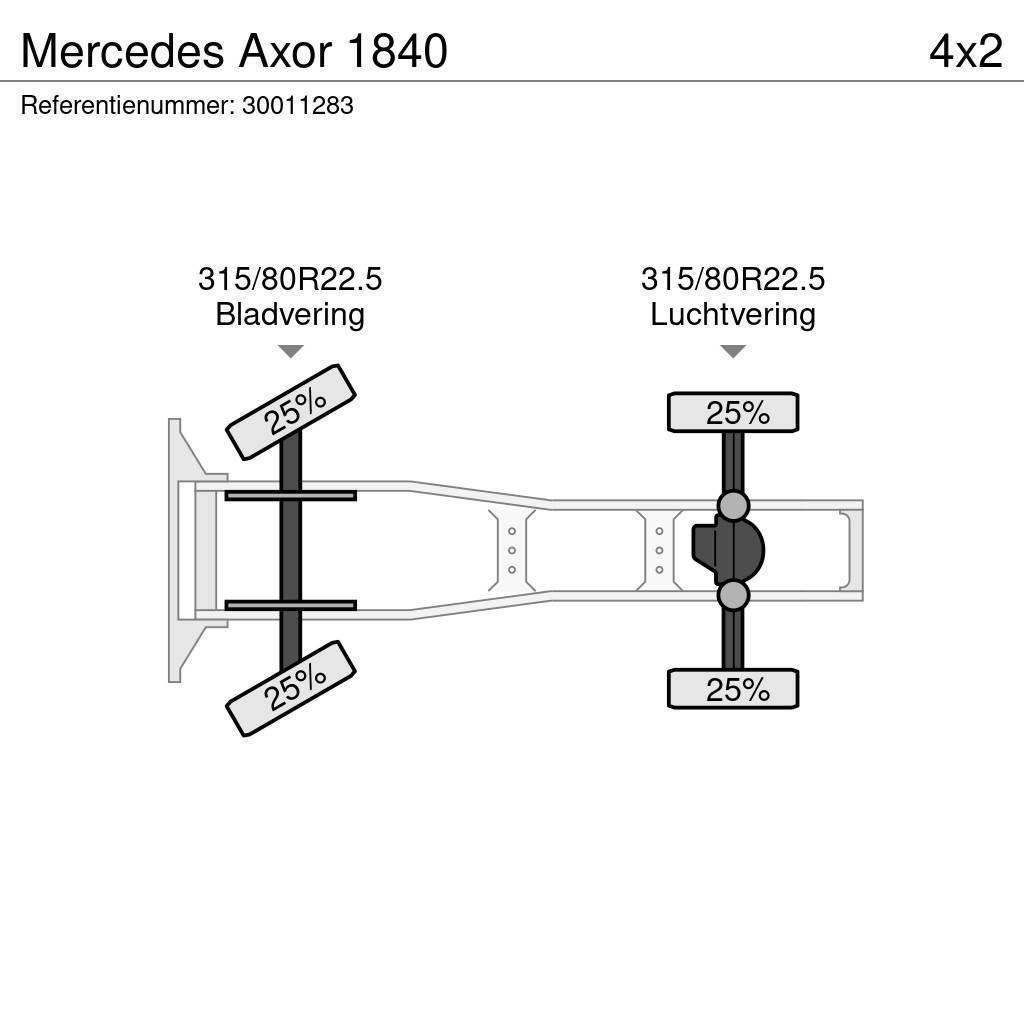 Mercedes-Benz Axor 1840 Motrici e Trattori Stradali