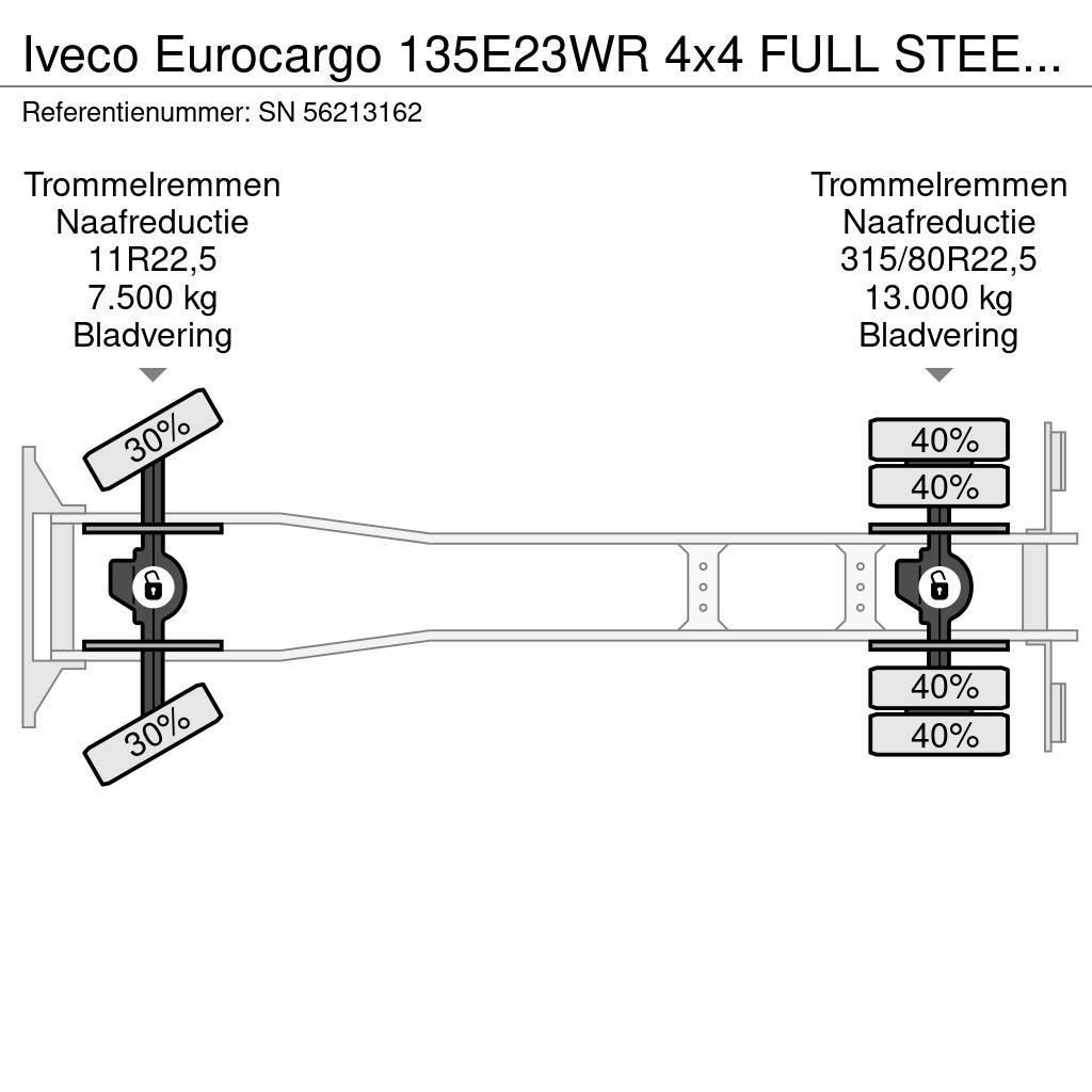 Iveco Eurocargo 135E23WR 4x4 FULL STEEL PORTAL CONTAINER Camion con cassone scarrabile
